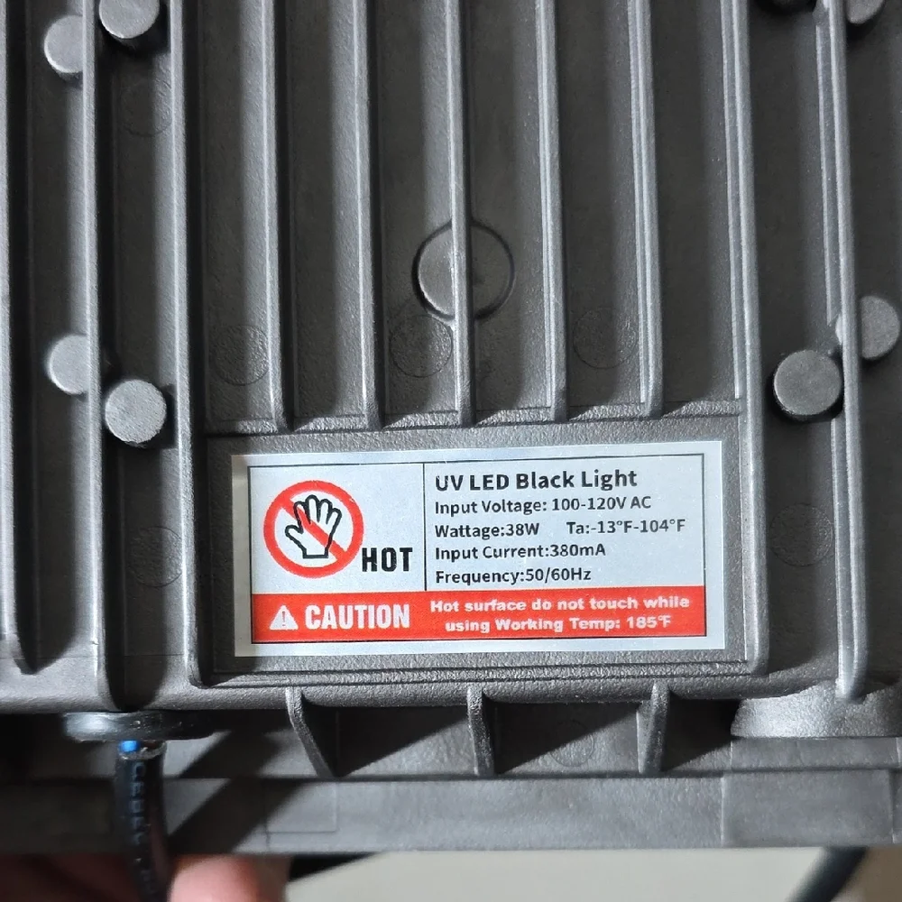 LED Flood Light Pair - Black with White Reflectors - Picture 2 of 3